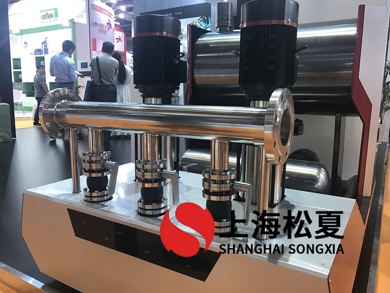 無負壓供水系統橡膠伸縮器這樣安裝可以嗎?